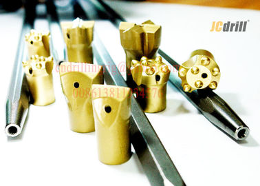 কেনা 11 ° Hex22mm / Hex25mm রক ইস্পাত Tapered রড, শিলা ছিদ্র তুরপুন ডান্ডা অনলাইনে উৎপাদন