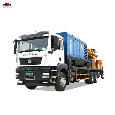 কেনা SINOTRUCK মাউন্টড গভীর জল পুঁজ ট্রাক চ্যাসি বায়ু কম্প্রেসার ইন্টিগ্রেটেড সঙ্গে ড্রিলিং রিগ অনলাইনে উৎপাদন