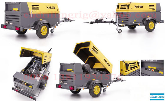 ডিপ হোল ওয়াশ ওয়েল ড্রিলিং জন্য lubricated স্টাইল অ্যাটলাস Copco স্ক্রু এয়ার কম্প্রেসার