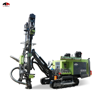 ভালো দাম ক্রলার মাউন্টড হাই প্রেসার ডিটিএইচ রক ব্লাস্টিং ড্রিলিং রিগ ধুলো সংগ্রাহক সহ অনলাইন