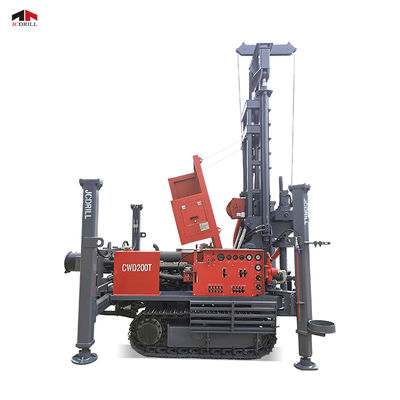 CWD200T ক্রলার মাউন্টড ওয়াটার ওয়েল ড্রিল রিগ 2000 মি গভীরতা 5500Nm টর্ক