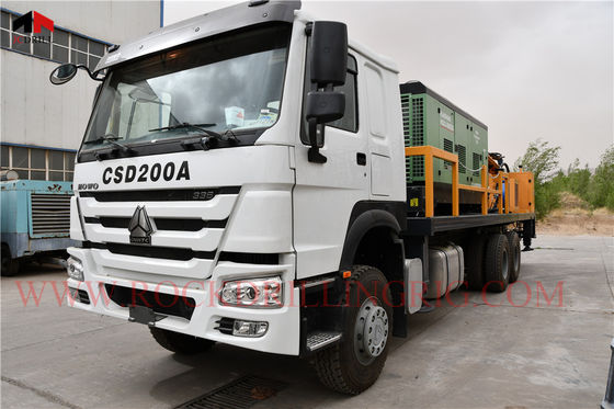ভালো দাম চলনযোগ্য ট্রাক 85KN ডিটিএইচ ওয়াটার ওয়েল ড্রিলিং রিগ লাগিয়েছে অনলাইন
