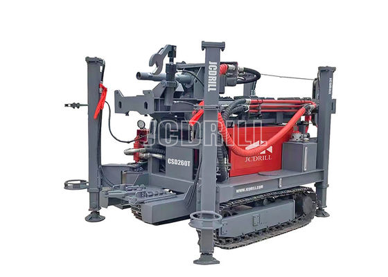 ইস্পাত ইউচাই ইঞ্জিন ক্রলার মাউন্ট করা ড্রিল রিগ বোরহোল Cwd260t