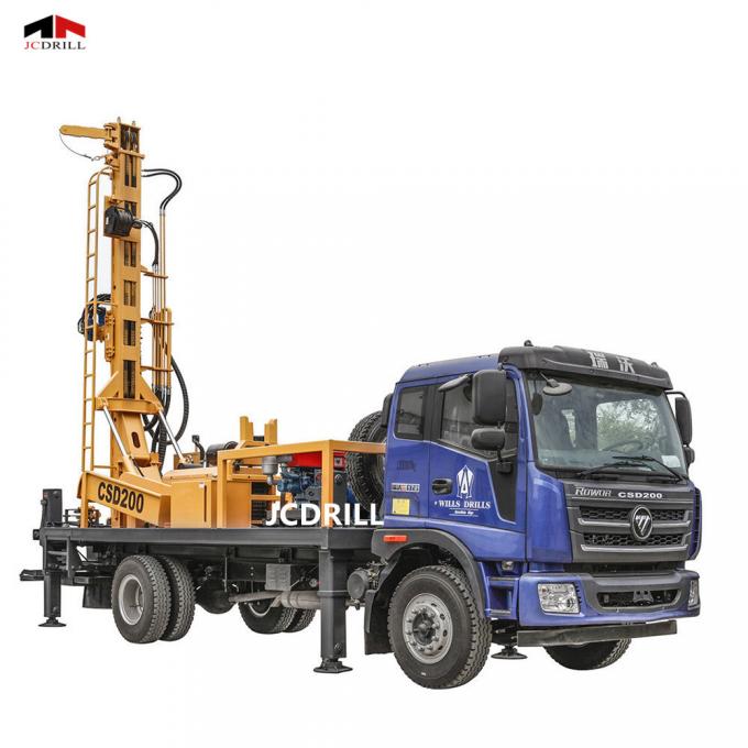 JC DRILL TWD 150 Wheel Trailer DTH রিগ ওয়াটার ওয়েল ড্রিলিং 3