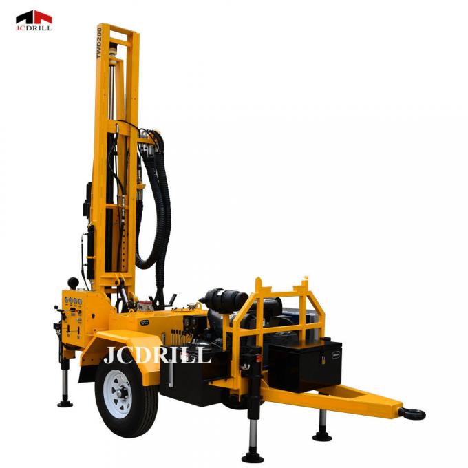 JC DRILL TWD 150 Wheel Trailer DTH রিগ ওয়াটার ওয়েল ড্রিলিং 2